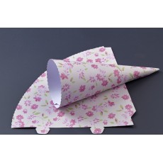 Χάρτινο Χωνάκι Pink Floral.